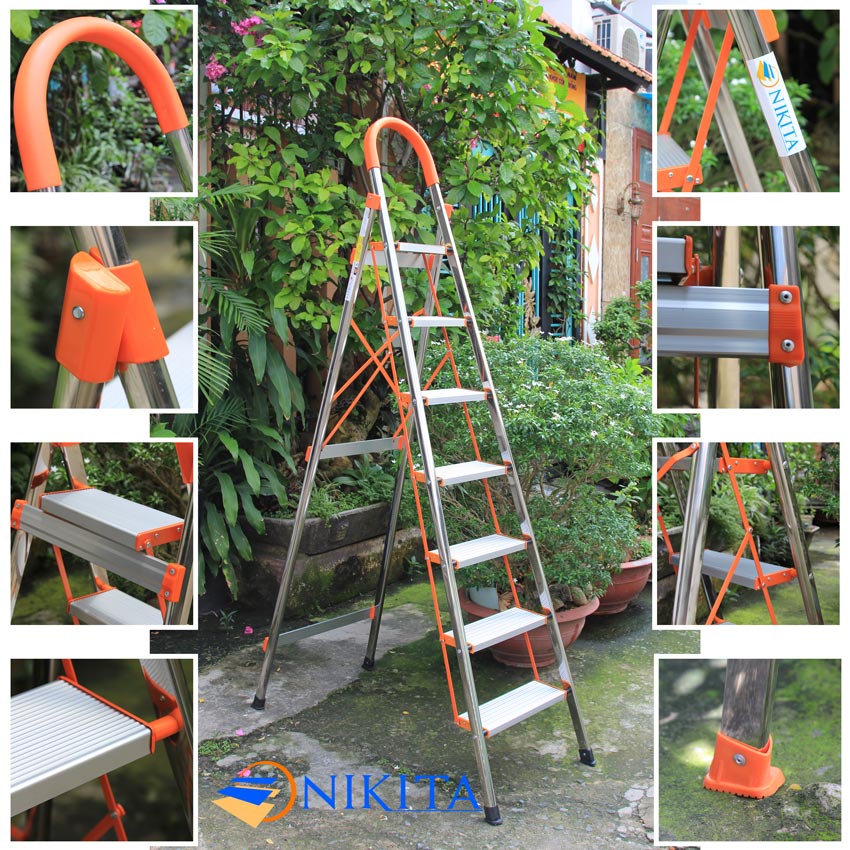 Thang inox chữ A NIKITA IN07