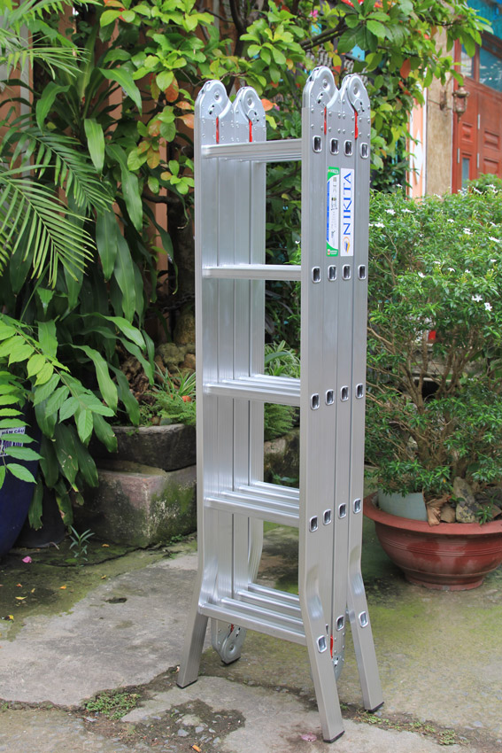 thang nhôm gấp 4 khúc nikita 5 bậc