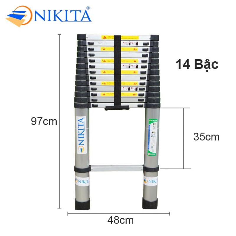 Thang nhôm rút đơn NIKITA R49