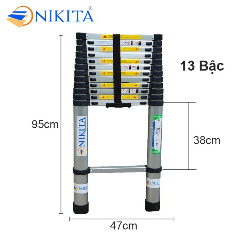 Thang nhôm rút đơn NIKITA R50