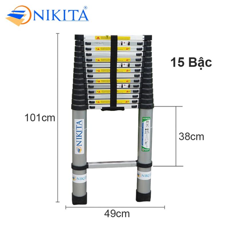 Thang nhôm rút đơn NIKITA R58