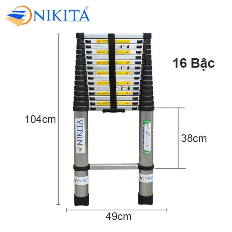 Thang nhôm rút đơn NIKITA R62