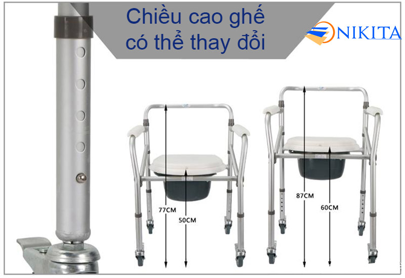 8 lý do nên mua ghế vệ sinh có bánh xe