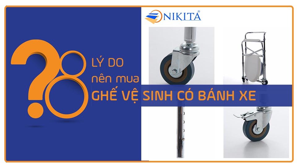 8 lý do nên mua ghế vệ sinh có bánh xe