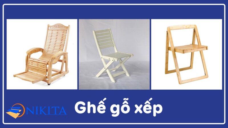 Ghế gỗ xếp