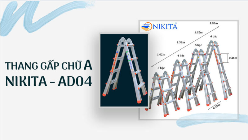 Thang gấp chữ A NIKITA AD04