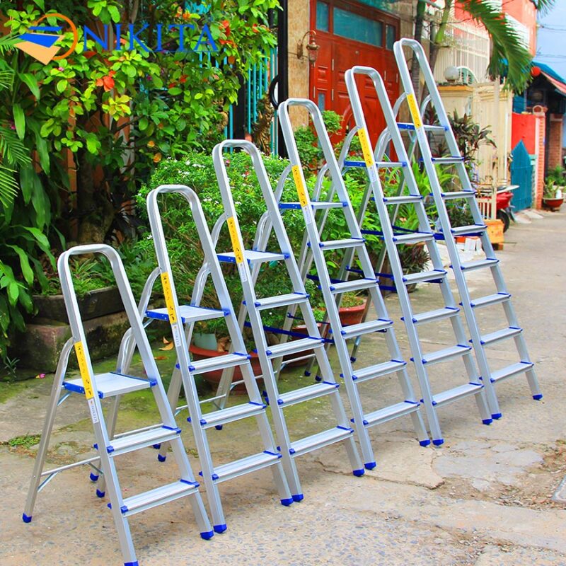 Thang ghế nhôm tay vịn NIKITA