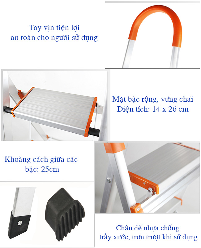 Đặc điểm của thang ghế