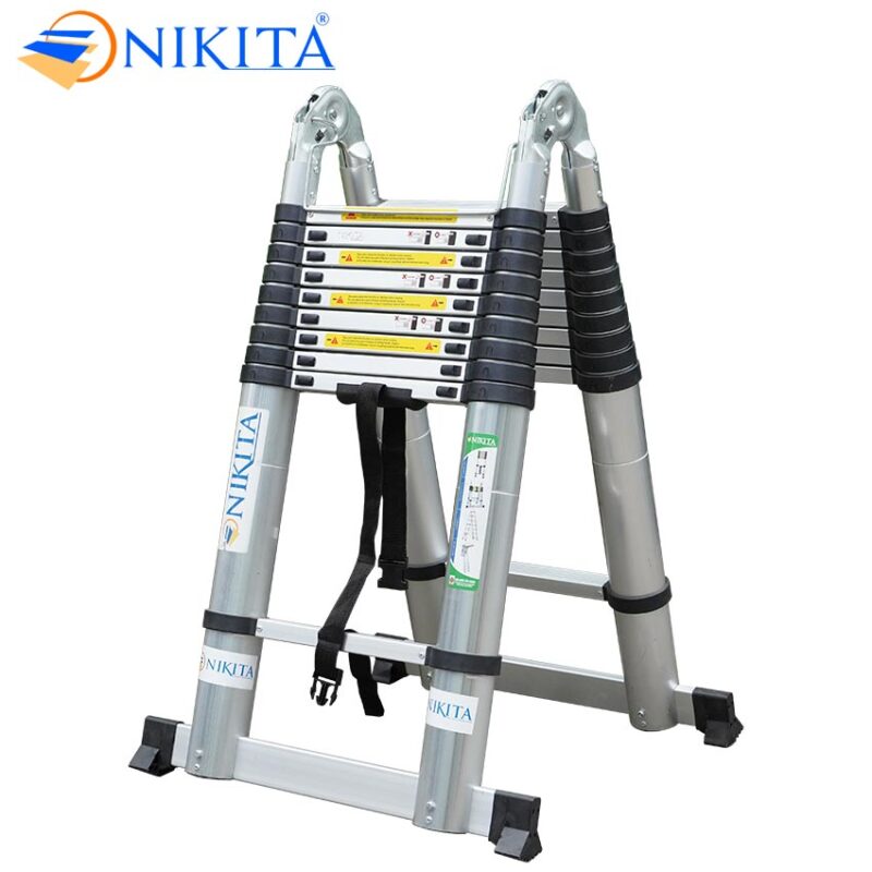 Thang rút chữ A NIKITA AI80 - Thang nhôm NIKITA 8 mét