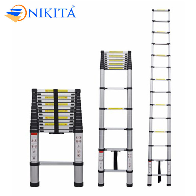 Thang nhôm rút đơn Nikita dễ dàng điều chỉnh chiều cao