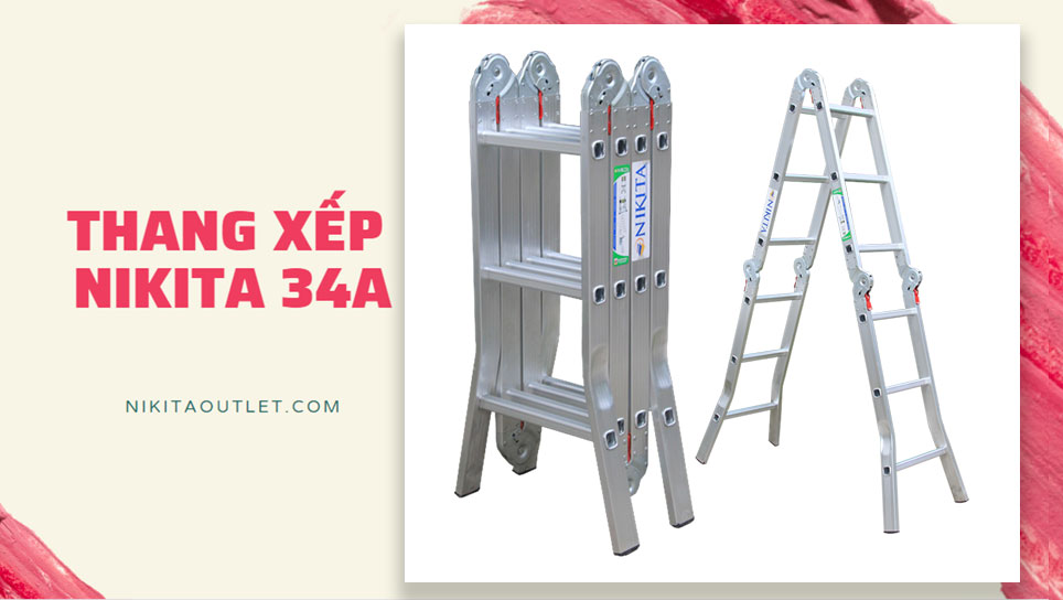Thang xếp Nikita 34A, nhỏ gọn và linh hoạt