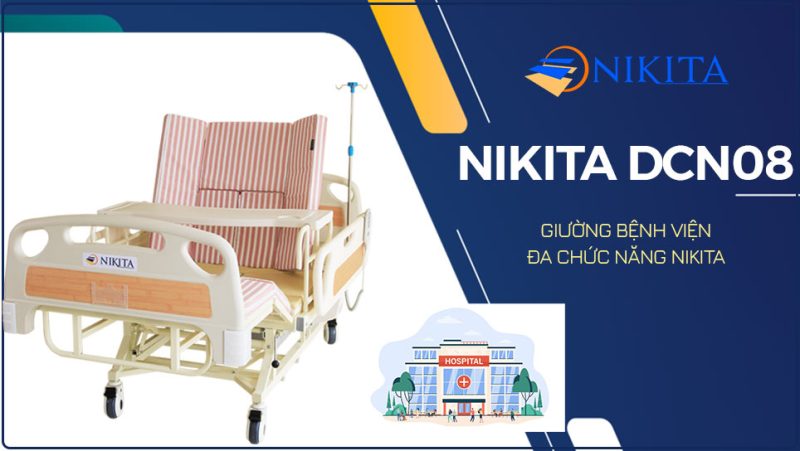 Giường bệnh viện đa chức năng Nikita DCN08 hiện đại
