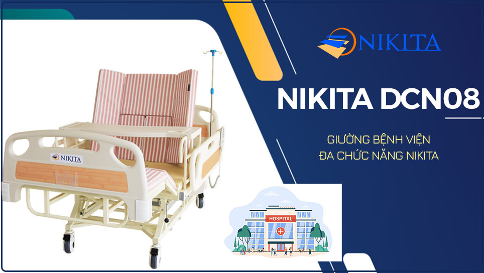 Giường bệnh viện đa chức năng Nikita DCN08 hiện đại