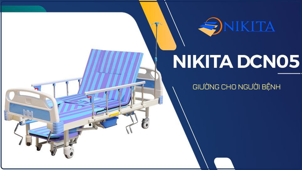 Giường cho người bệnh Nikita DCN05 đa chức năng, tiện dụng