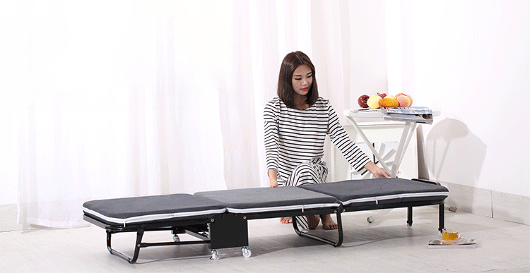 Giường gấp gọn 3 khúc NIKITA vải nhung