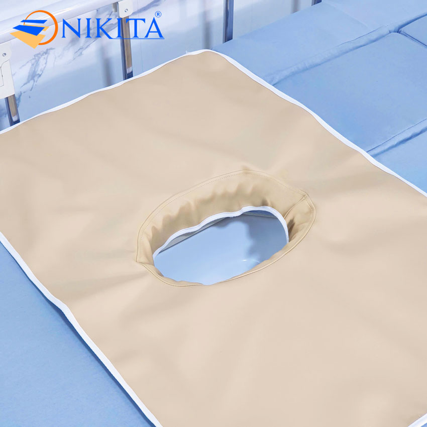 Lót bô vệ sinh, tấm lót chống thấm có lỗ bô vệ sinh cho giường bệnh NIKITA Lót bô vệ sinh cho giường bệnh y tế, tấm lót chống thấm NIKITA